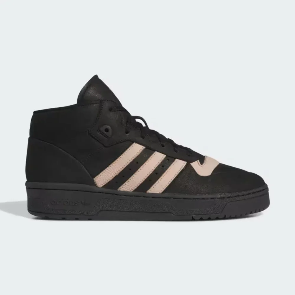 NWT Adidas Originals Rivalry Mid 001 Men's Shoes - Black/Ash Pearl - IE3075